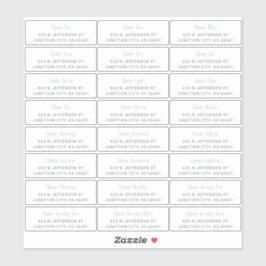 ゲスト住所 シール