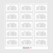 ゲスト住所 シール15招待状エンベロープ シール (シート)