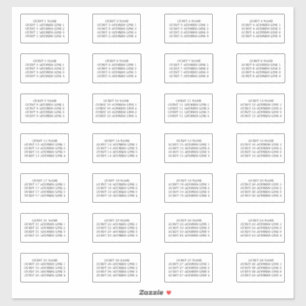 ゲスト住所 シール28招待状封筒 シール