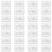 ゲスト住所 シール28招待状封筒 シール (正面)