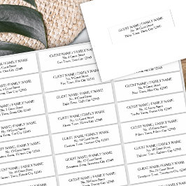 ゲスト住所 シール30招待状エンベロープ シール