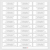 ゲスト住所 シール30招待状エンベロープ シール (シート)