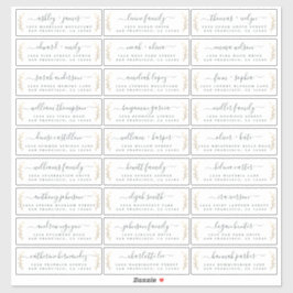 ゲスト住所 シール: ORDER ON 14"または8" シール