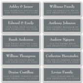 ゲスト住所 シール: ORDER ON 8"または6" シール (正面)