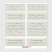 ゲスト住所 シールORDER 6"または8"シートのスクリプト！ シール (シート)