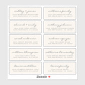 ゲスト住所 シールORDER 6"または8"シートのスクリプト! シール (シート)