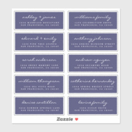 ゲスト住所 シールORDER 6"または8"シートのスクリプト! シール