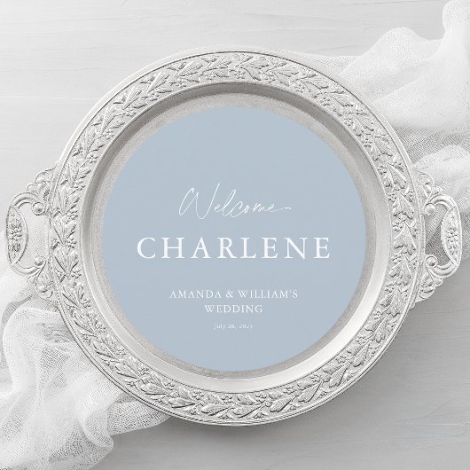 ゲスト名を使用したラウンドメニュー | ダスティブルー結婚ズ メニュー