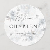 ゲスト名を使用したラウンドメニュー | ラグジュアリー結婚ズ メニュー (正面)