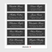 ゲスト名アドレスパーソナライズされた出荷ラベル シール (シート)