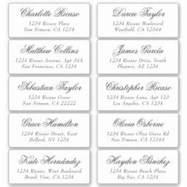 ゲスト名アドレスパーソナライズされた出荷ラベル シール