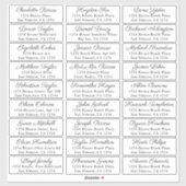 ゲスト名アドレス27パーソナライズされた出荷ラベル シール (シート)