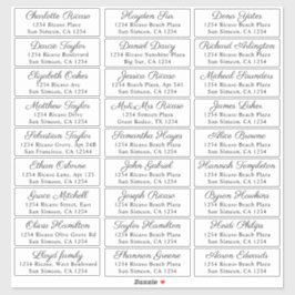 ゲスト名アドレス27パーソナライズされた出荷ラベル シール