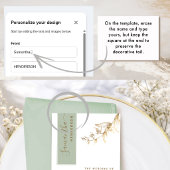 ゲスト名入りグリーン+ゴールドの結婚式 オーダーメイド メニュー