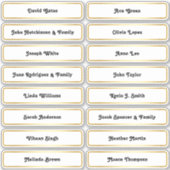 🥂ゲスト名結婚座席計画カードステッカー シール (正面)