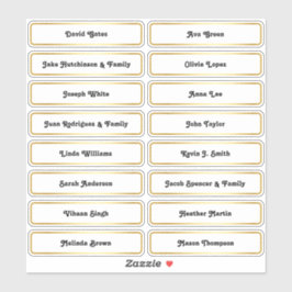 🥂ゲスト名結婚座席計画カードステッカー シール