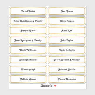 🥂ゲスト名結婚座席計画カードステッカー シール
