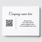 ゲスト情報の追加アドレス休暇レンタル文字 ゲストブック (裏面)