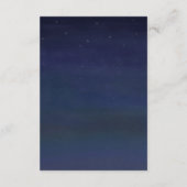 ゲスト情報を結婚する星の夜空の花輪 エンクロージャーカード (裏面)