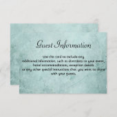 ゲスト情報カードオンヴィンテージ紙 エンクロージャーカード (正面/裏面)