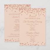 ゲスト情報バラ金ゴールドグリッター紙吹雪赤面 エンクロージャーカード (正面/裏面)