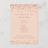 ゲスト情報バラ金ゴールドグリッター紙吹雪赤面 エンクロージャーカード (裏面)