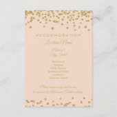 ゲスト情報金ゴールドグリッター紙吹雪赤面バラ エンクロージャーカード (裏面)