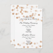 ゲスト情報銅箔グリッター灯 エンクロージャーカード (正面/裏面)