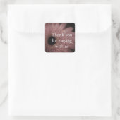 ゲスト感謝ホームレンタルフローラありがとう スクエアシール (バッグ)