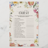 ゲスト押しフローラブライダルシャワーゲームの検索 (正面)