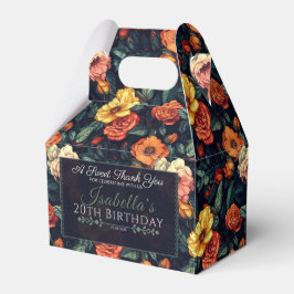 ゲスト用の放射バラ誕生日お気に入りサンキュー箱 フェイバーボックス