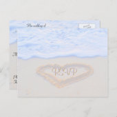 ゲスト用のRSVPのマッ招待されチ インビテーションポストカード (正面/裏面)