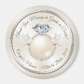 ゲスト用バルクの結婚式の引き出物結婚、の磁石 マグネット (正面)