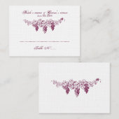 ゲスト用座席カード プレイスカード (正面/裏面)