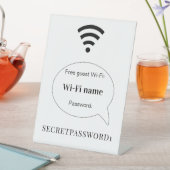 ゲスト用Wi-Fiネットワークパスワード 台座サイン (インサイチュ)