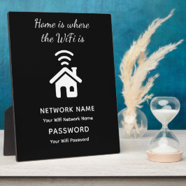 ゲスト用WiFiパスワードとネットワーク名 フォトプラーク