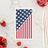 ゲスト紙タオル – 愛国的なスター&ストライプ (インサイチュ)