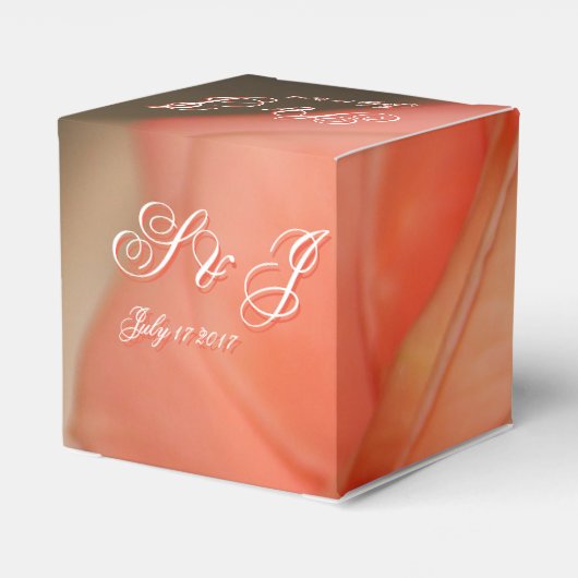 ゲスト結婚式の引き出物ギフトボックス フェイバーボックス (裏面サイド)