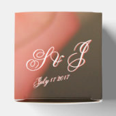 ゲスト結婚式の引き出物ハートギフトボックス フェイバーボックス (上部)