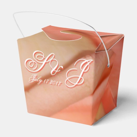 ゲスト結婚式の引き出物ミニギフトバスケット フェイバーボックス (裏面サイド)