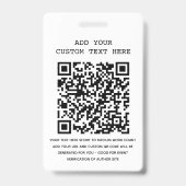 ゲスト講演者 著者 イベント ロゴ QR コード 写真 ID バッジ (裏面)