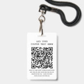 ゲスト講演者 著者 イベント ロゴ QR コード 写真 ID バッジ (裏面(ネックストラップ付))