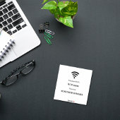 ゲスト顧客wifiネットワークパスワード シール