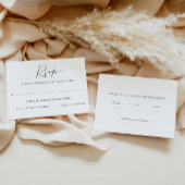 ゲスト2名様 ご返信カード | 食事のご選択 出欠カード