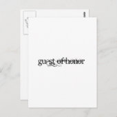 ゲスト・オブ・オナー ポストカード (正面/裏面)