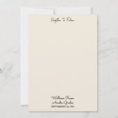 ゲスト ゴールデンチケット パスポート 搭乗券 ウェディング 招待状 (裏面)