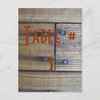 ゲスト テーブル 番号 ポストカード