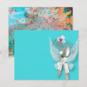 ゲスト パーティー シャワー ウェディング 招待状 (正面/裏面)