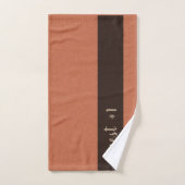 ゲスト#1ふわふわの構造カスタム文字レッド バスタオルセット (ハンドタオル)