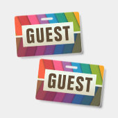 ゲストIDカード バッジ (正面＆裏面)